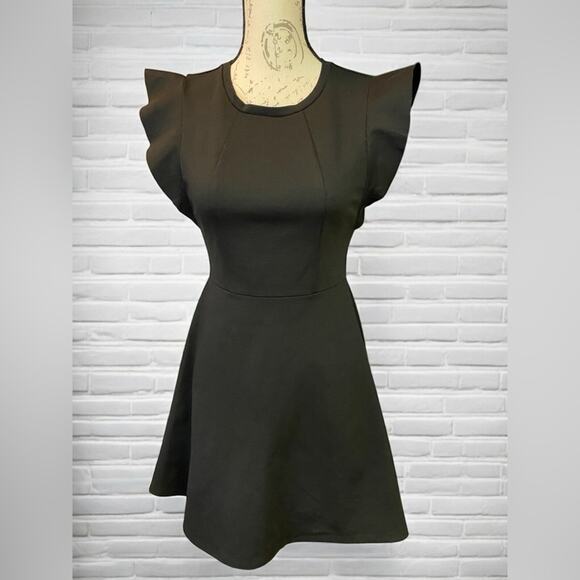 BCBGeneration Dresses & Skirts - BCBGenration Black Fit & Flare Dress Size 4 EUC